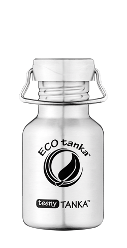 teenytanka with stainless steel classic lid ECOtanka teenyTANKA 350ml stainless steel bottle with classic lid