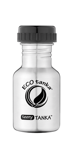 teenytanka with adaptor lid ECOtanka teenyTANKA 350ml stainless steel bottle with adaptor lid
