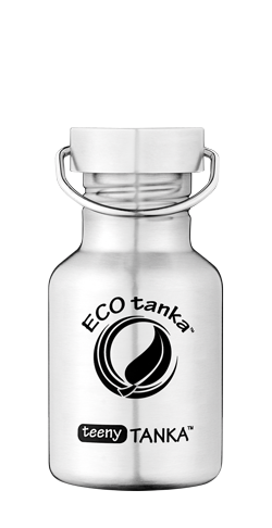 teenytanka with stainless steel classic lid ECOtanka teenyTANKA 350ml stainless steel bottle with classic lid