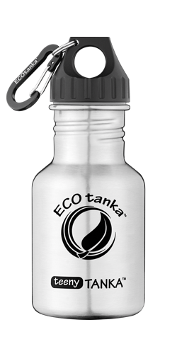 teenytanka with poly loop lid ECOtanka teenyTANKA 350ml stainless steel bottle with poly loop lid