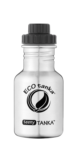 teenytanka with screwtop lid ECOtanka teenyTANKA 350ml stainless steel bottle with screwtop lid