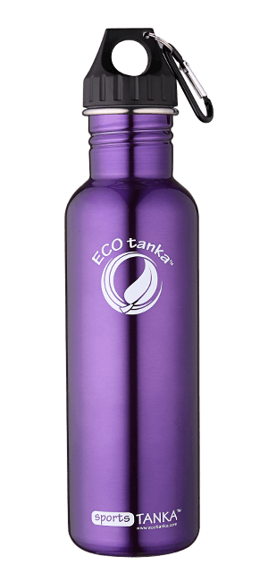 ECOtanka sportsTANKA 800ml stainless steel bottle ECOtanka sportstanka with poly loop lid Purple