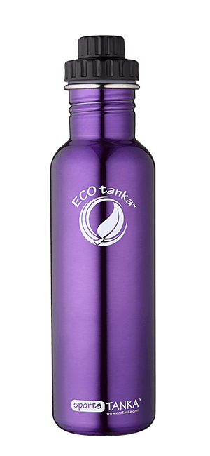 ECOtanka sportsTANKA 800ml stainless steel bottle ECOtanka sportstanka with screwtop lid Purple