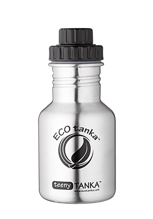 teenytanka with screwtop lid ECOtanka teenyTANKA 350ml stainless steel bottle with screwtop lid