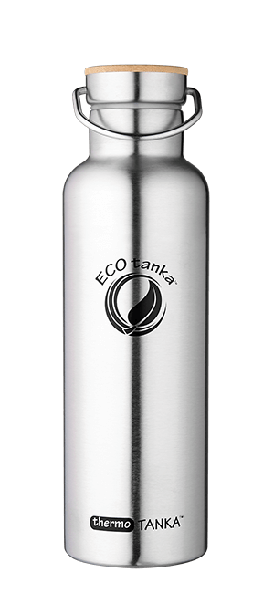 ECOtanka thermoTANKA 800ml vacuum stainless steel bottle ECOtanka thermotanka 800ml with stainless steel bamboo lid